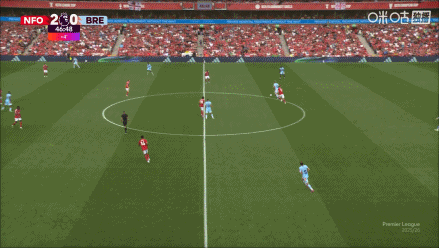 开云官网-半场打花！伍德单刀晃倒凯莱赫推射空门，森林3-0领先小蜜蜂